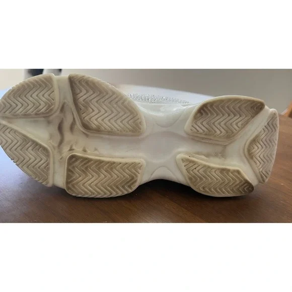 Juicy Couture Y2K White Bling Chunky  Bling Sneakers size 9 - Picture 12 of 12